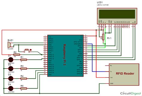 rfid based attendance system using raspberry pi|raspberry pi rfid diagram.